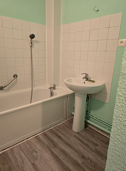 Rénovation après traitement humidité à Aubagne