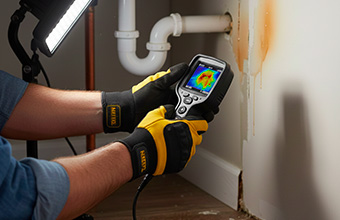 Détection de fuite d'eau avec matériel professionnel